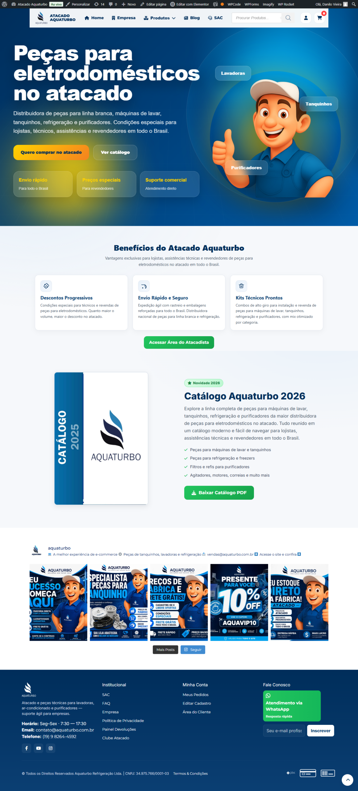 Projeto Aquaturbo Atacado para distribuidores B2B